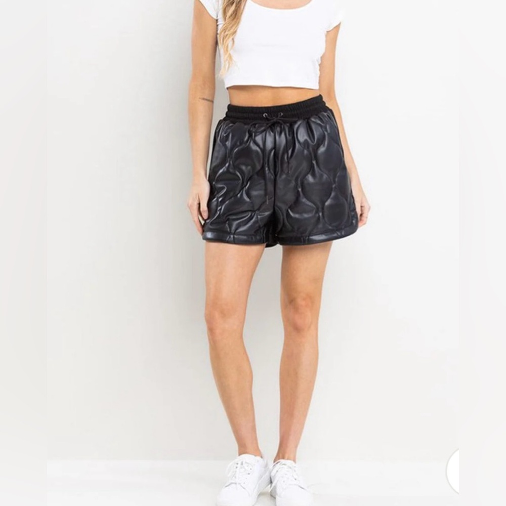 Quilted Leather Shorts!
